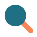 Magnifying glass representing transparent communication